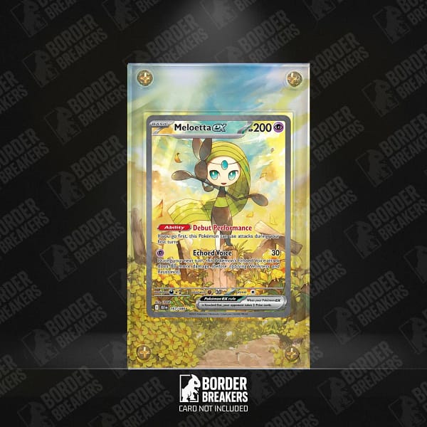 Meloetta 167/086 Pokémon Card Extended Art Display Case