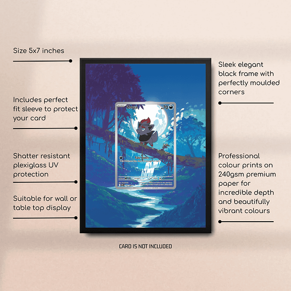 Zorua 142/086 Pokémon Extended Art Frame