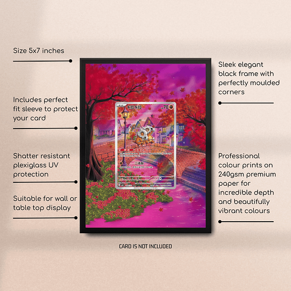 Cubone 0407/07 Pokemon Extended Art Frame - 5x7 - Chinese Gem Pack Series 3