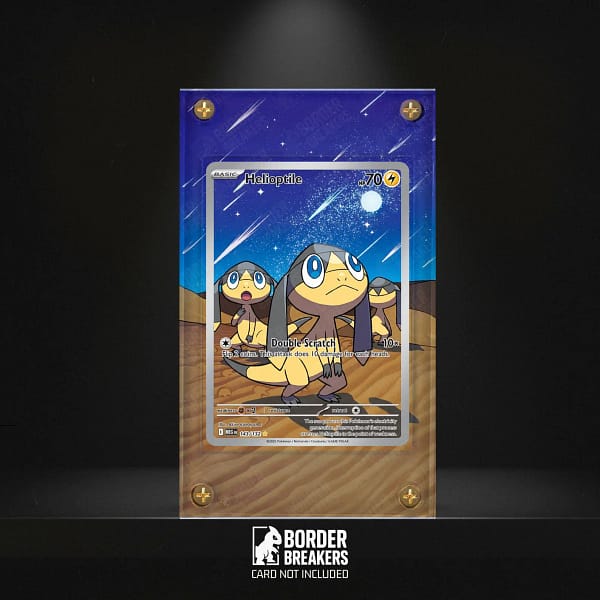 143/132 Helioptile (070/063) Pokemon Card Extended Art Case