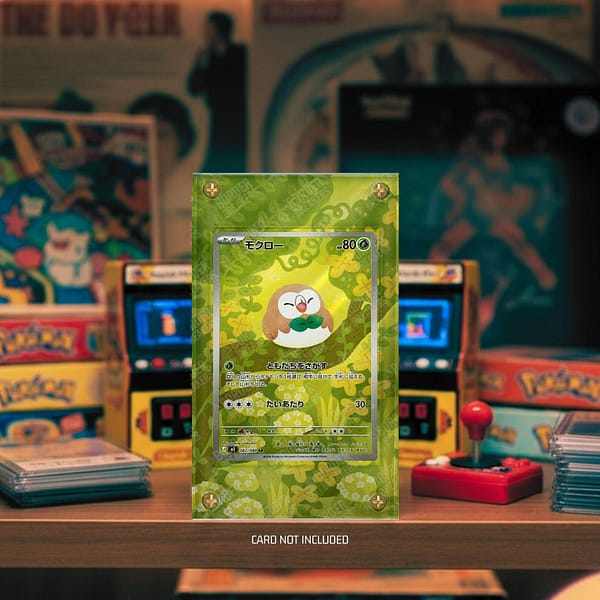Rowlet 082/080 Pokémon Extended Art Protective Display Case