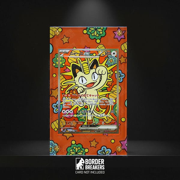 121/088 Meowth ex Pokémon Card Extended Art Display Case
