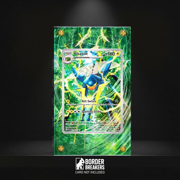 230/217 Vikavolt Pokémon Card Extended Art Display Case