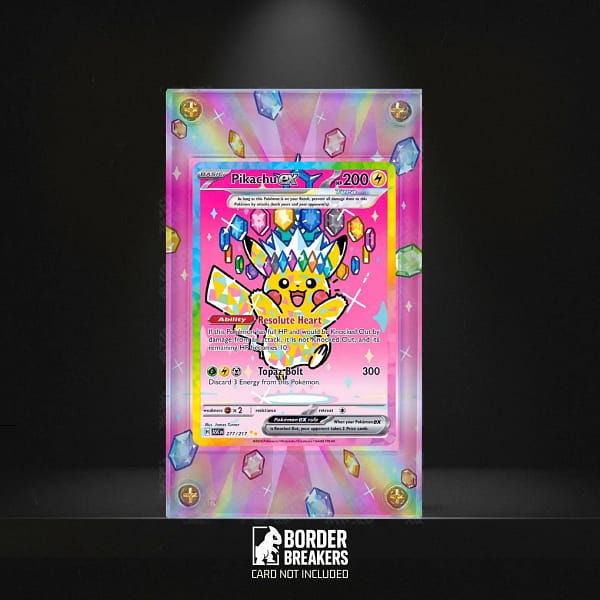 277/217 Pikachu ex Pokémon Card Extended Art Display Case