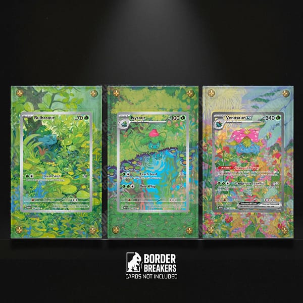 3x 151 Pokemon Card Extended Artwork Cases Bundle Bulbasaur Evolutions