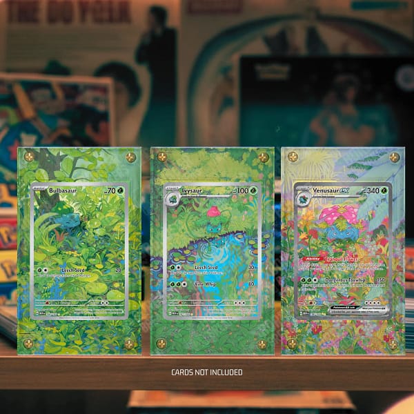 3x 151 Pokemon Card Extended Artwork Cases Bundle Bulbasaur Evolutions