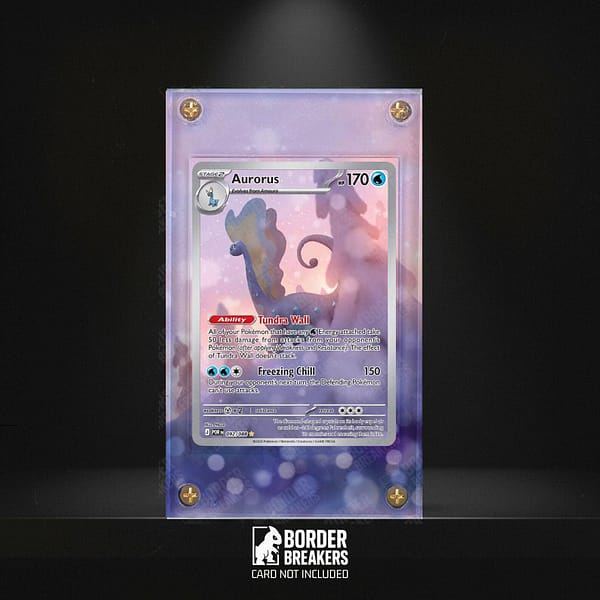 Aurorus 092/088 Pokémon Card Extended Art Display Case