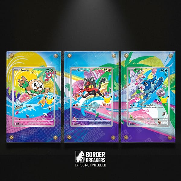 Rowlet Litten Popplio First Partner Illustration 30th Collection