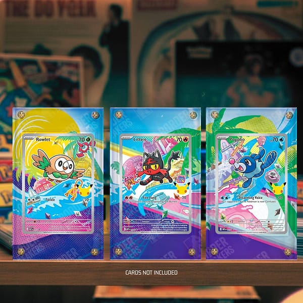 Rowlet Litten Popplio First Partner Illustration 30th Collection