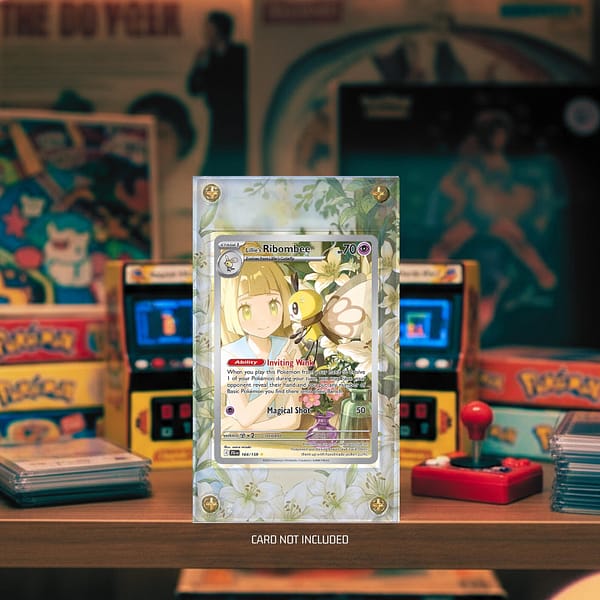 Lillie's Ribombee 164/159 Pokémon Card Extended Art Display Case