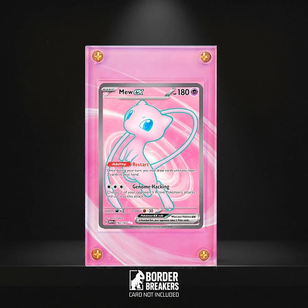 Mew ex 193/165 Pokémon Card Extended Art Protective Display Case