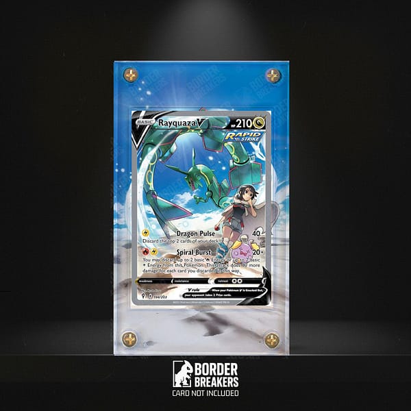 Rayquaza 194/203 Pokémon Extended Art Artwork Display Case